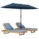preview thumbnail 4 of 58, Gymax 13 FT Double-sided Patio Umbrella Outdoor Large Twin Size Blue