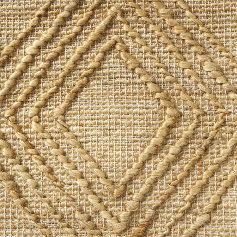 Handmade Geometric Diamond Cotton Throw Pillow Cover - 22" - Brown