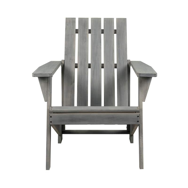 Westport Outdoor Patio Modern Acacia Wood Adirondack Chair, by JONATHAN Y