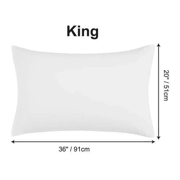 dimension image slide 11 of 39, 2 Pcs Zippered Pillowcases, Brushed Microfiber Pillow Case Cover