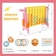 preview thumbnail 3 of 14, 4-in-a-Row Connect Game with Basketball Hoop and Toss Ring - 47" x 13" x 31" (L x W x H)