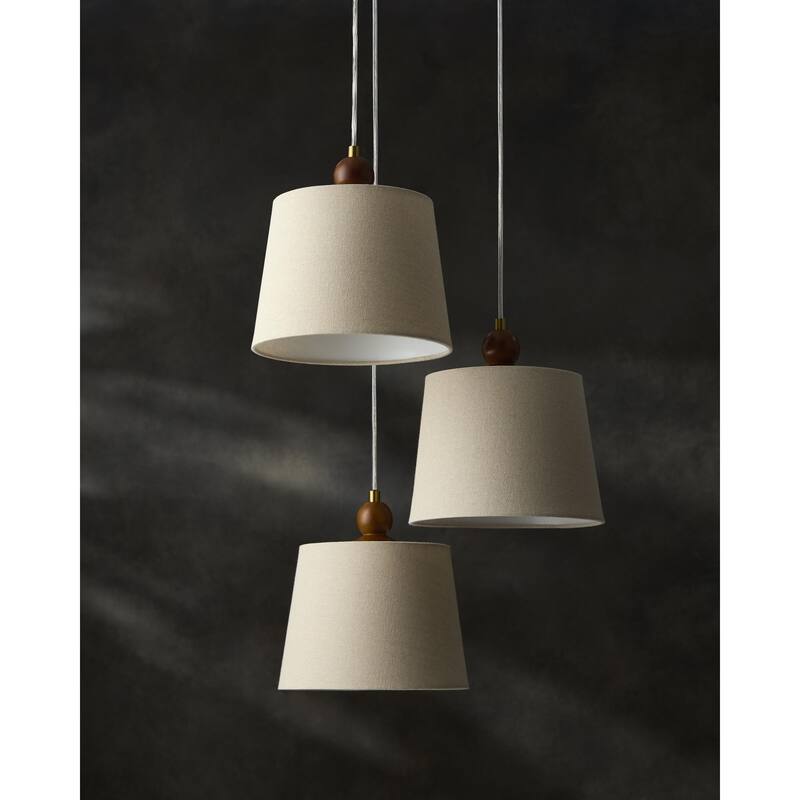 Livabliss Wiluna Rustic Chandelier - 20"L x 20"W x 59"H - Dark Brown