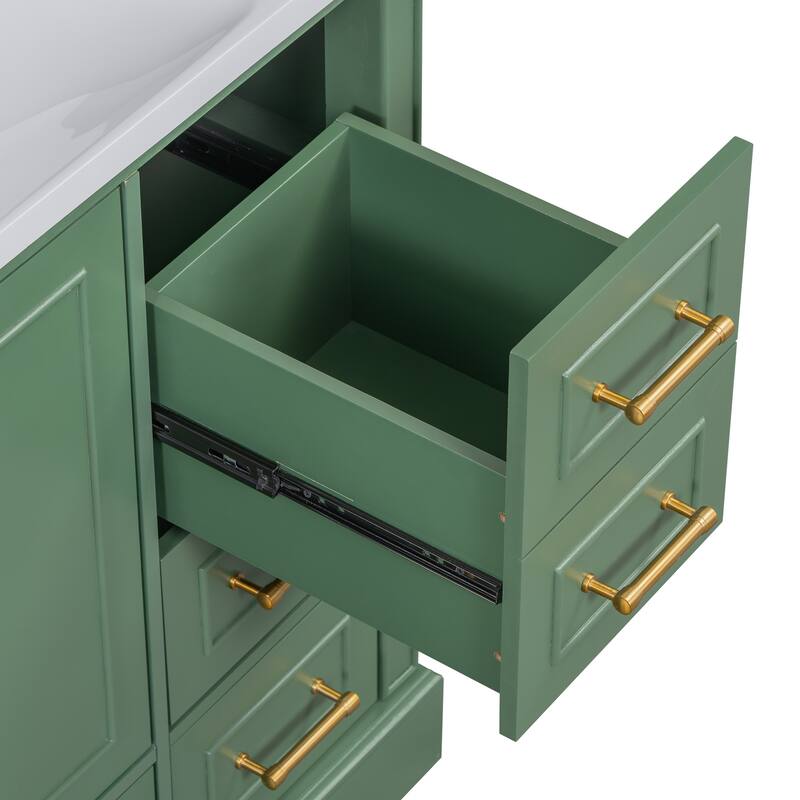 36-inch Traditional Bathroom Vanity with Four Drawers
