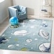 preview thumbnail 5 of 42, SAFAVIEH Carousel Kids Shaimaa Solar System Rug 10' x 14' - Teal/Ivory