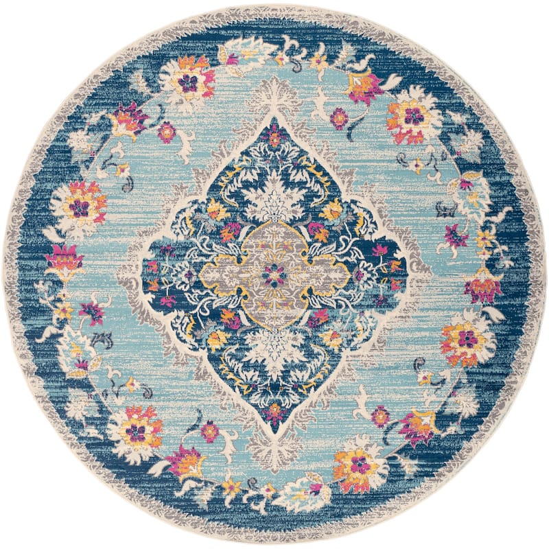 Livabliss Vintage Floransa Medallion Area Rug
