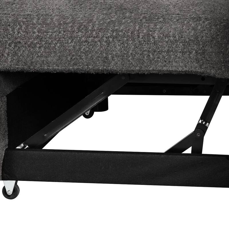 Sectional Sofa Pull Out Sofa Bed with Storage Ottoman, Convertible Sleeper for Living Room