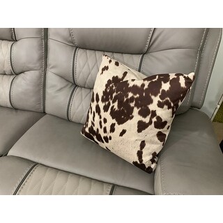 faux cow hide pillow