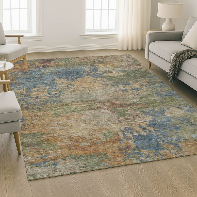 Premium Washable Super Soft Abstract Contemporary Mayfield Rug
