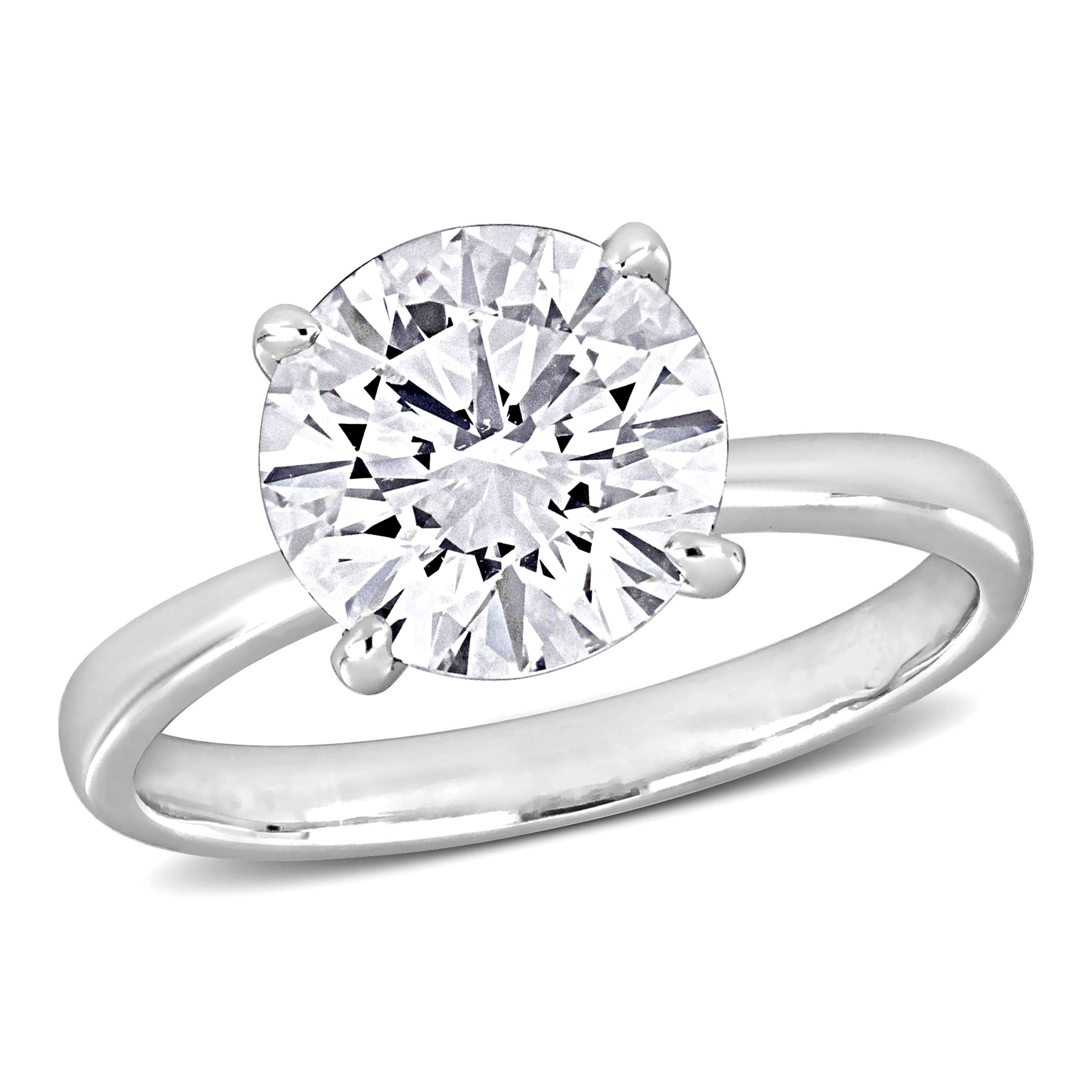 Miadora 3 1/8ct TW Lab-Grown Diamond Solitaire Engagement Ring 14k White Gold