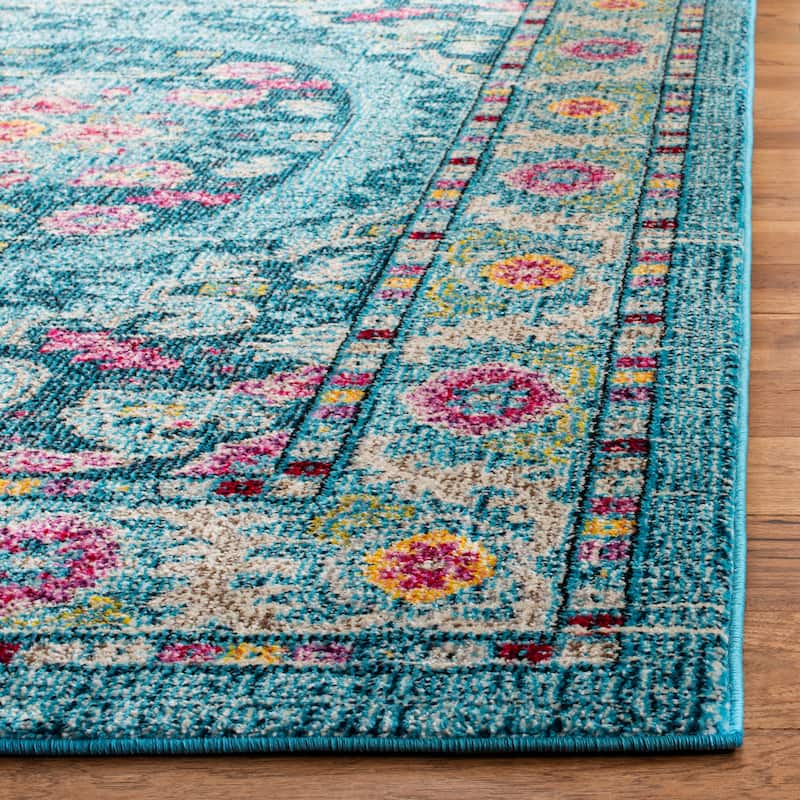 SAFAVIEH Madison Lidia Vintage Boho Oriental Medallion Rug
