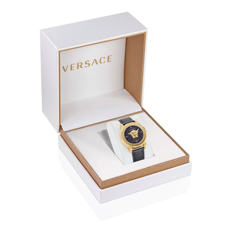 Versace Medusa Deco Leather Watch