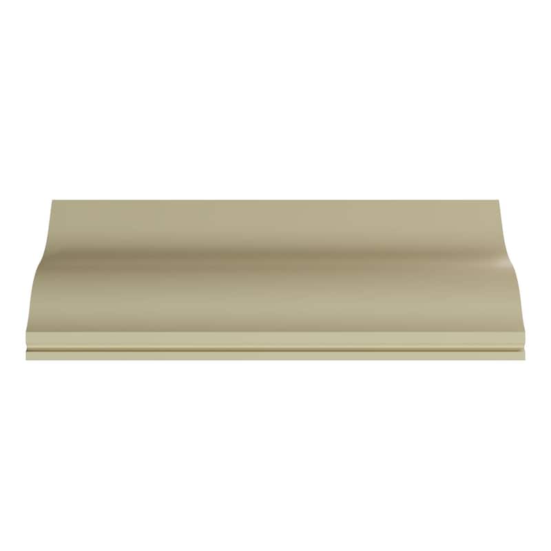 2 3/8"H x 2 3/8"P x 3 3/8"F x 96"L Isabel Crown Moulding - 1-Pack