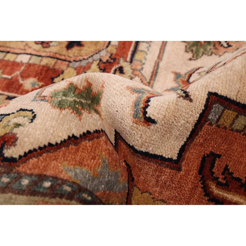 ECARPETGALLERY Hand-knotted Jules Sultane Ivory Wool Rug - 8'10 x 11'11