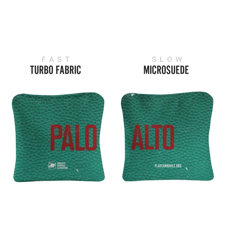 Palo Alto Green Dual Sided Cornhole Bags