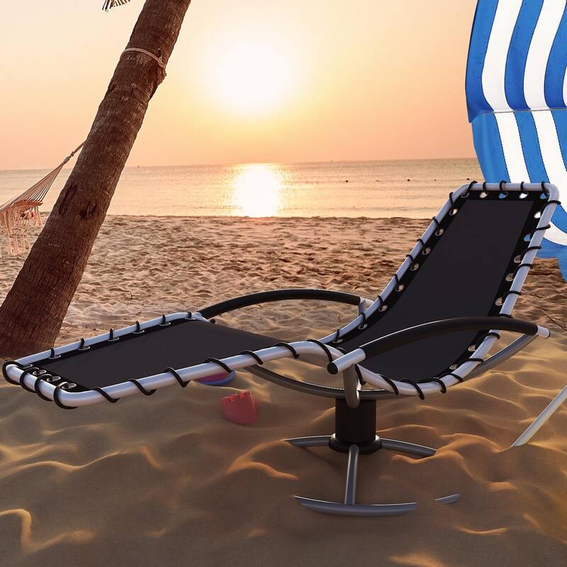 Outdoor Pool Reclining Backrest Lounge Chair