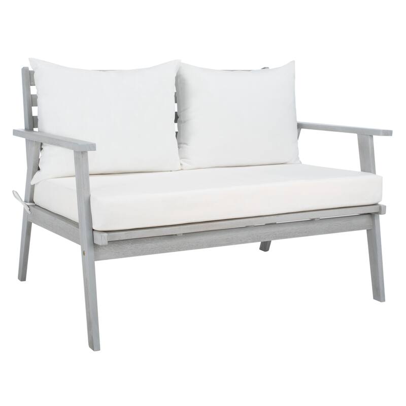 SAFAVIEH Outdoor Deacon 4-piece Conversation Patio Set. - 49" W x 30" D x 31" H