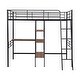 preview thumbnail 11 of 28, Modern Style Multifunctional Wood Loft Bed Frame with Built-in Desk and Shelves,Twin
