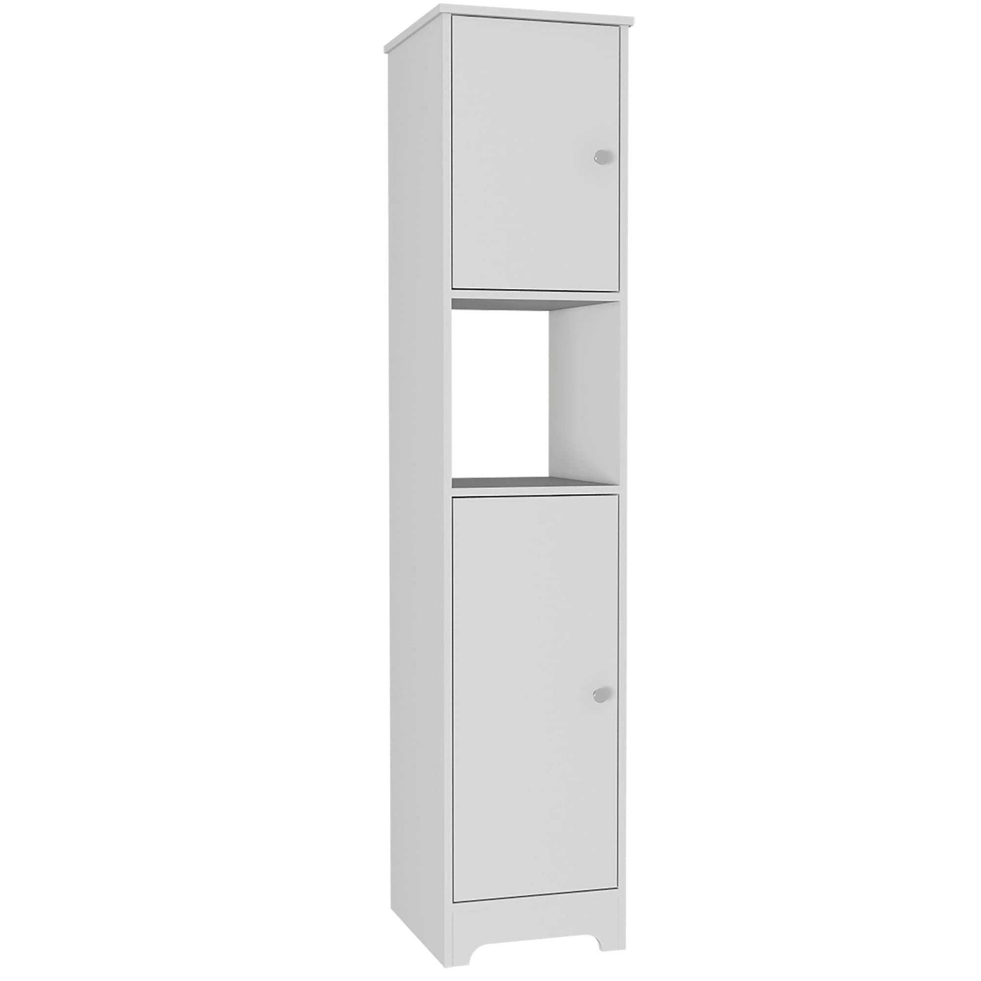 Ibis 14 inch Wide Linen Cabinet with Double Doors 4 Interior