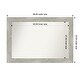preview thumbnail 47 of 119, Dove Greywash Framed Non-Beveled Custom Wall Mirror, Bathroom Vanity Mirror Outer Size: 48 x 33