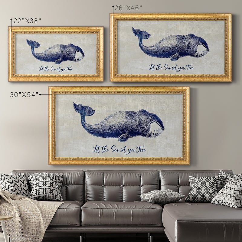 Let The Sea Set You Free Premium Framed Canvas- Ready to Hang