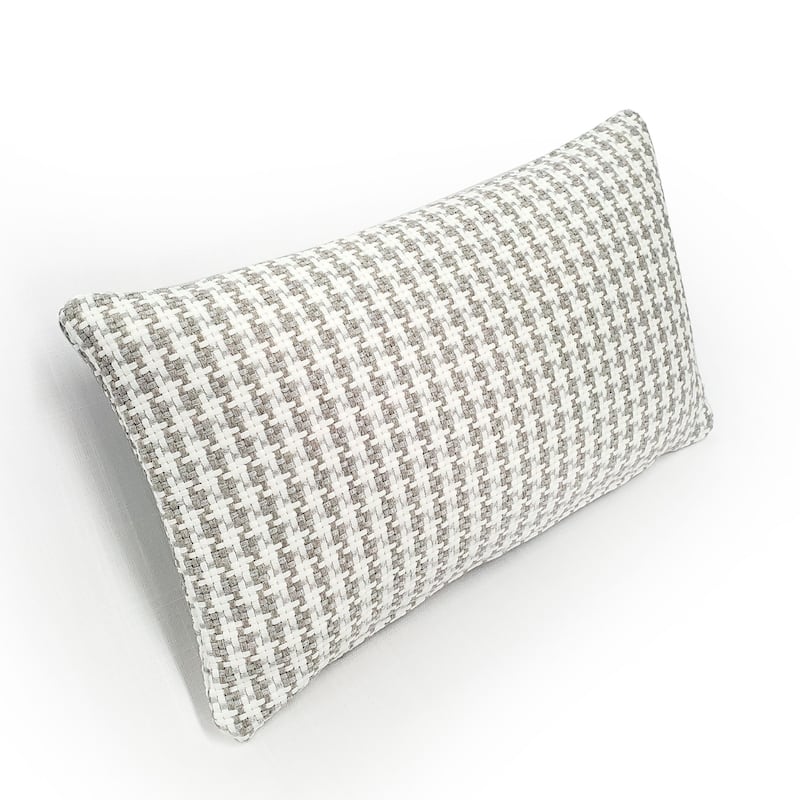 Coco Jicama Houndstooth Throw Pillow
