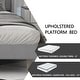 preview thumbnail 36 of 145, Alazyhome Upholstered Platform Bed Frame