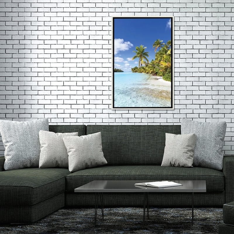 "Dream Beach On One Foot Island, Cook Islands" by Matteo Colombo Framed