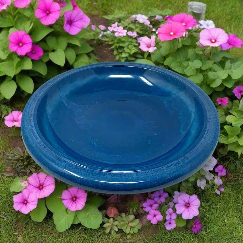 19" Dia Fiber Clay Birdbath Tops