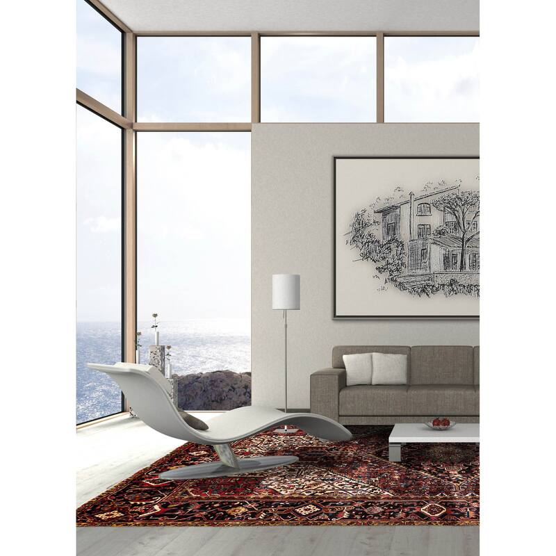 ECARPETGALLERY Hand-knotted Sarabi Dark Copper Wool Rug - 9'7 x 12'3