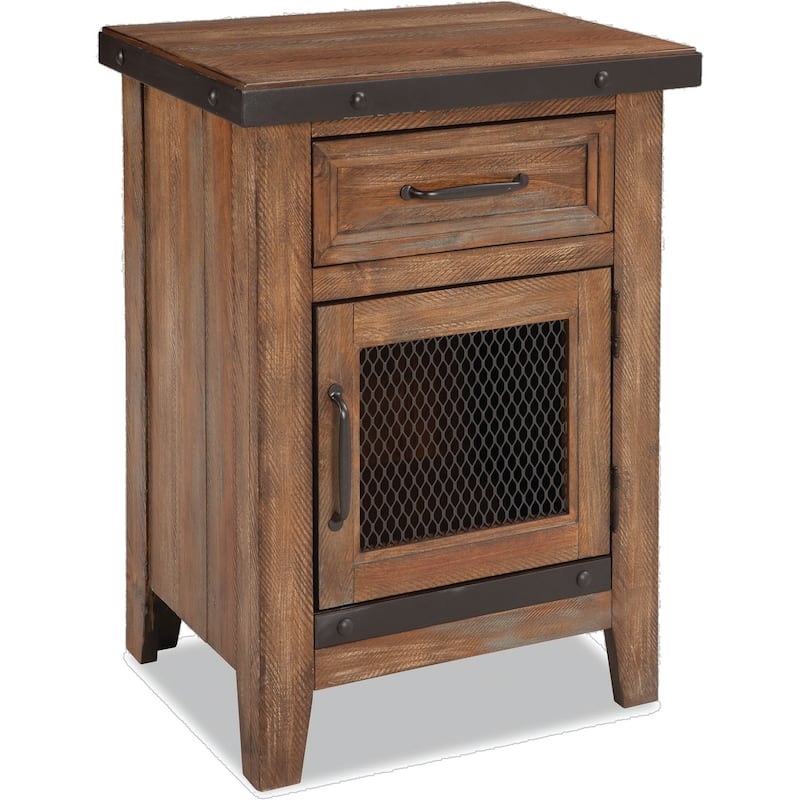 Taos Canyon Brown 1-drawer Nightstand