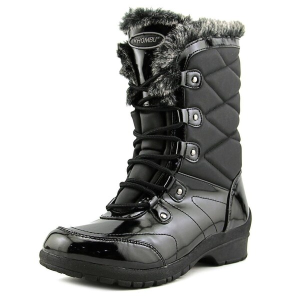 Khombu Avon Women Black Snow Boots