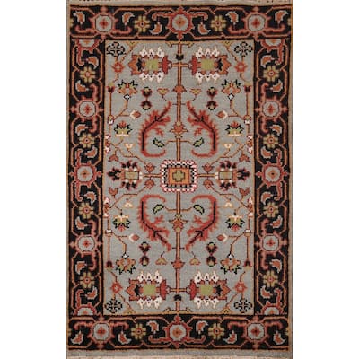 Lilian Oriental Foyer Rug Hand-Knotted Wool Carpet - 3'0"x 5'0"