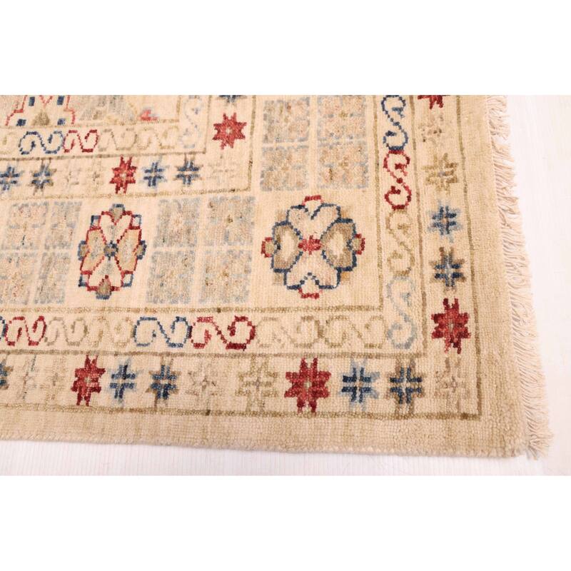 ECARPETGALLERY Hand-knotted Jules Sultane Ivory Wool Rug - 8'1 x 9'11