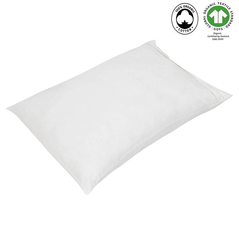 Organic Cotton Wrinkle Resistant Pillow Case Pair 20" X 32"