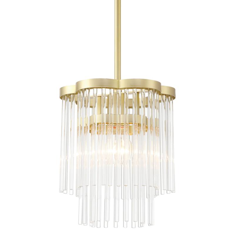 Minka Lavery 5457 Azura 9" Wide Mini Pendant - Heirloom Brass