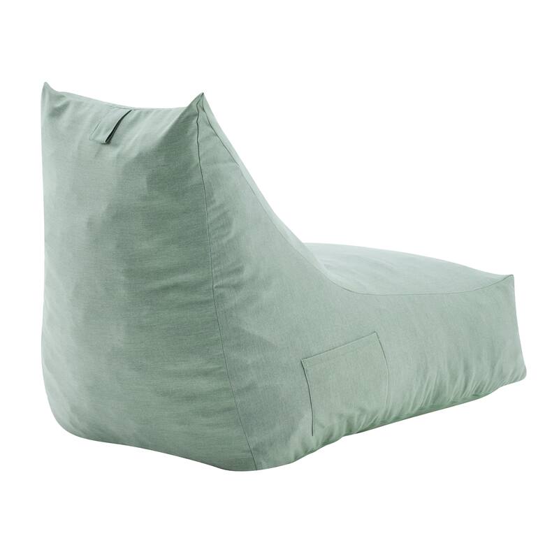 Christopher Knight Home - Lila Outdoor Patio Ergonomic Upholstered Bean Bag Chair with Shredded Foam Filled & Removable Cover