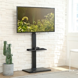 FITUEYES Floor TV Stand Height Adjustable Swivel Mount Up to 65 inches ...