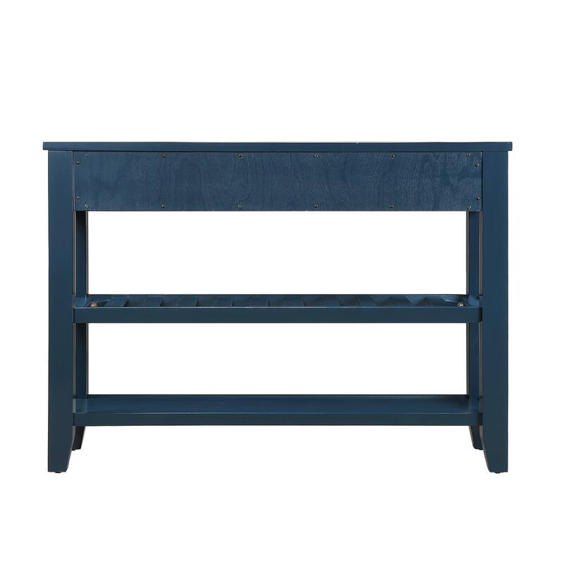 Furniture of Antique Solid Wood 3-drawer Sofa Console Table