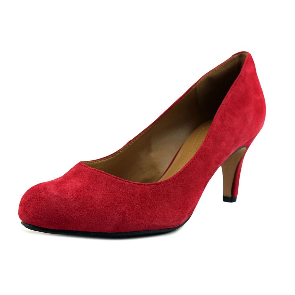 clarks red heels