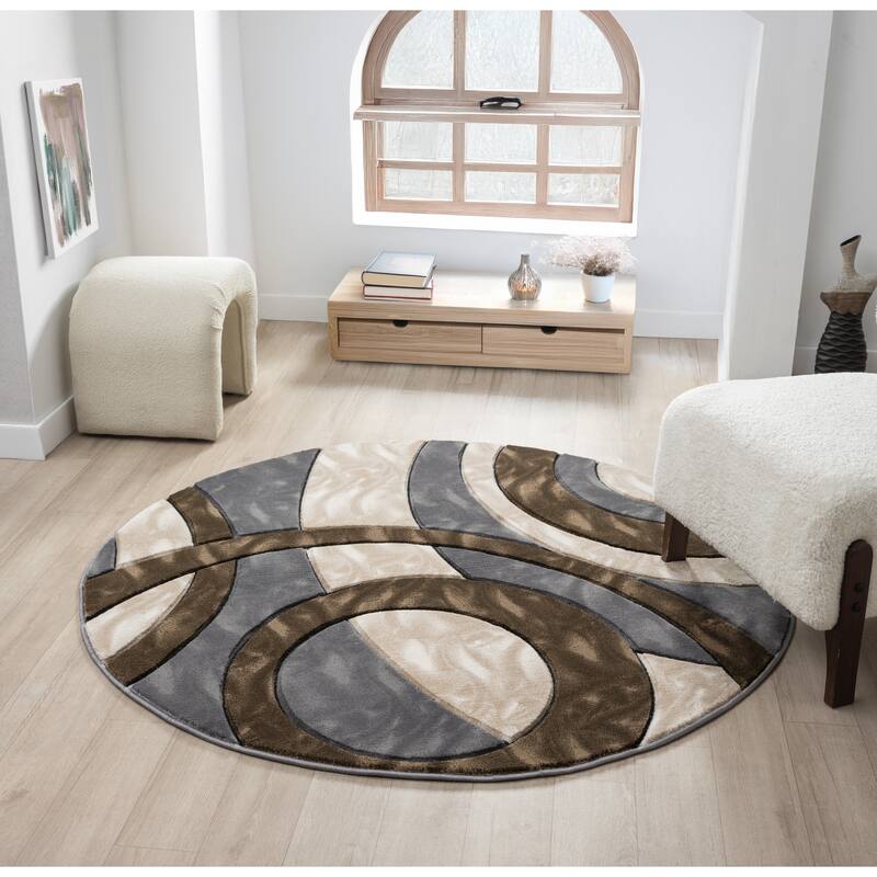 Orelsi Collection Abstract Area Rug