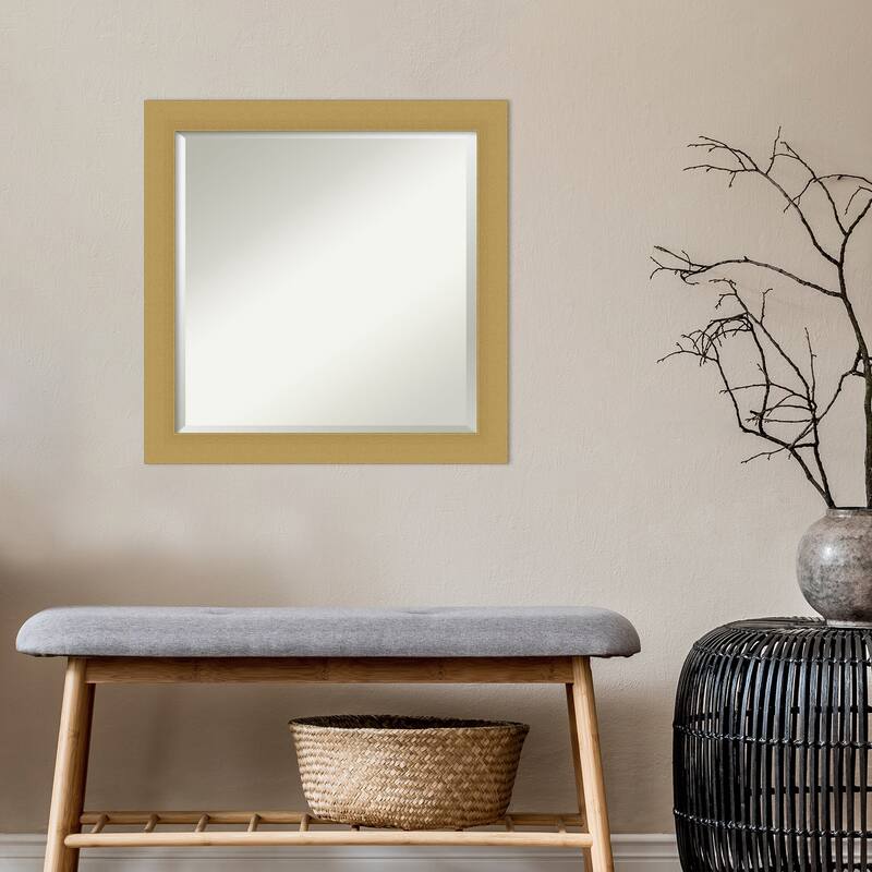 Beveled Wall Mirror - Grace Brushed Gold Frame - Grace Brushed Gold