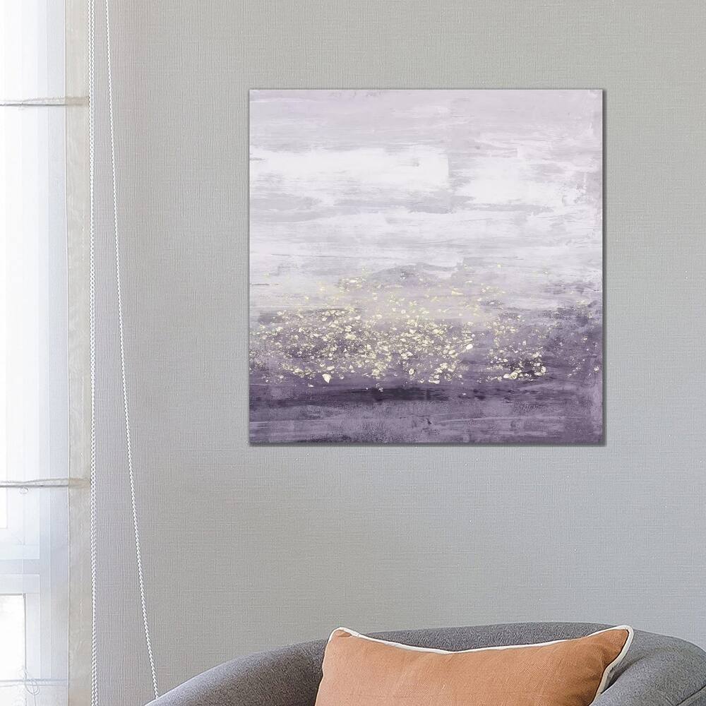 iCanvas 'Amethyst Glitter I' by Jennifer Goldberger Canvas Print