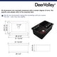 preview thumbnail 23 of 30, DeerValley Glen 32" x 19" Fireclay Rectangular Undermount Kitchen Sink