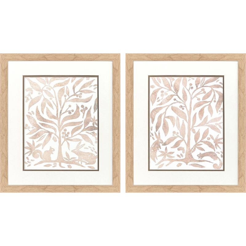 Paragon Woodland Animals Framed Art - Set of 2