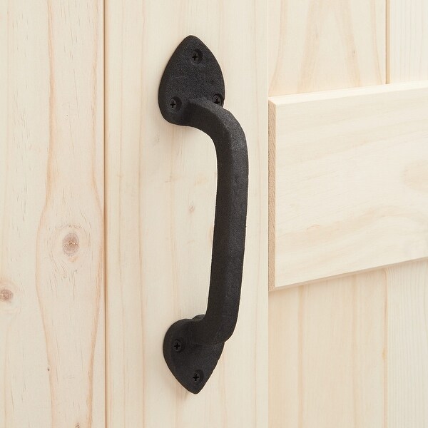 Signature Hardware 910850 8 1 4 Inch Tall Sliding Barn Door Signature Hardware 910850 8 1 4 Inch Tall Sliding Barn Door Handle Pull Black Powder Coat Free Shipping On Orders Over 45 27162966
