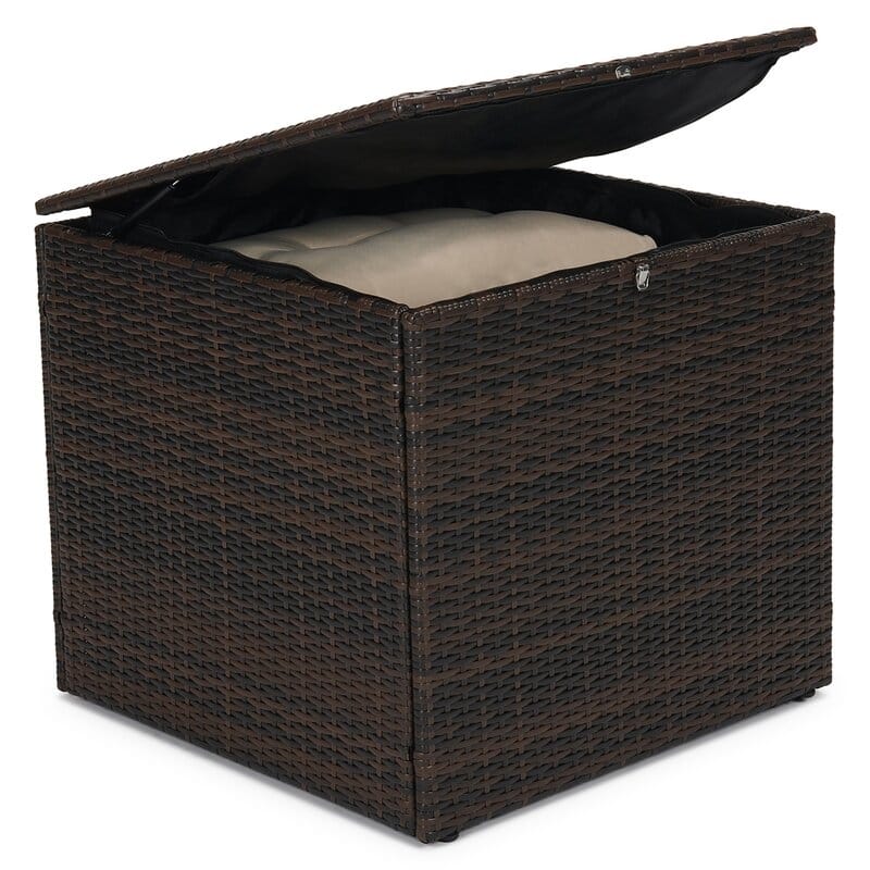 6-Piece Wicker Outdoor Patio Conversation Set