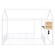 preview thumbnail 22 of 32, Metal Full Size Bed House Bed with Desk,Smart Storage and USB Ports