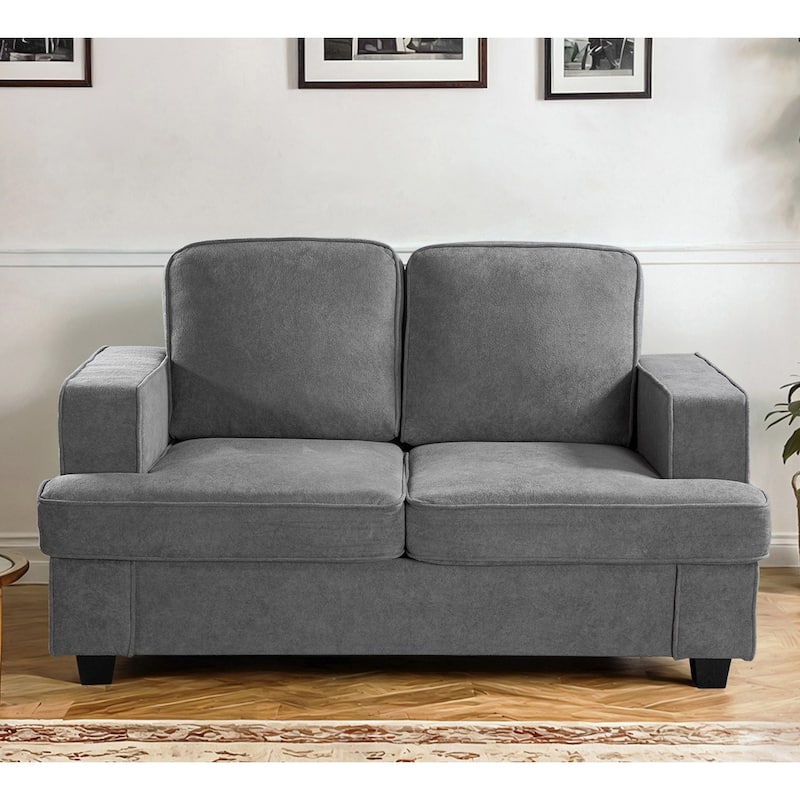 Modern Velvet Loveseat