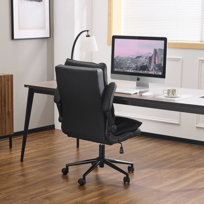 25.6 Inch Adjustable Armrest Dual Purpose Leg Swivel Office Chair With Spikes