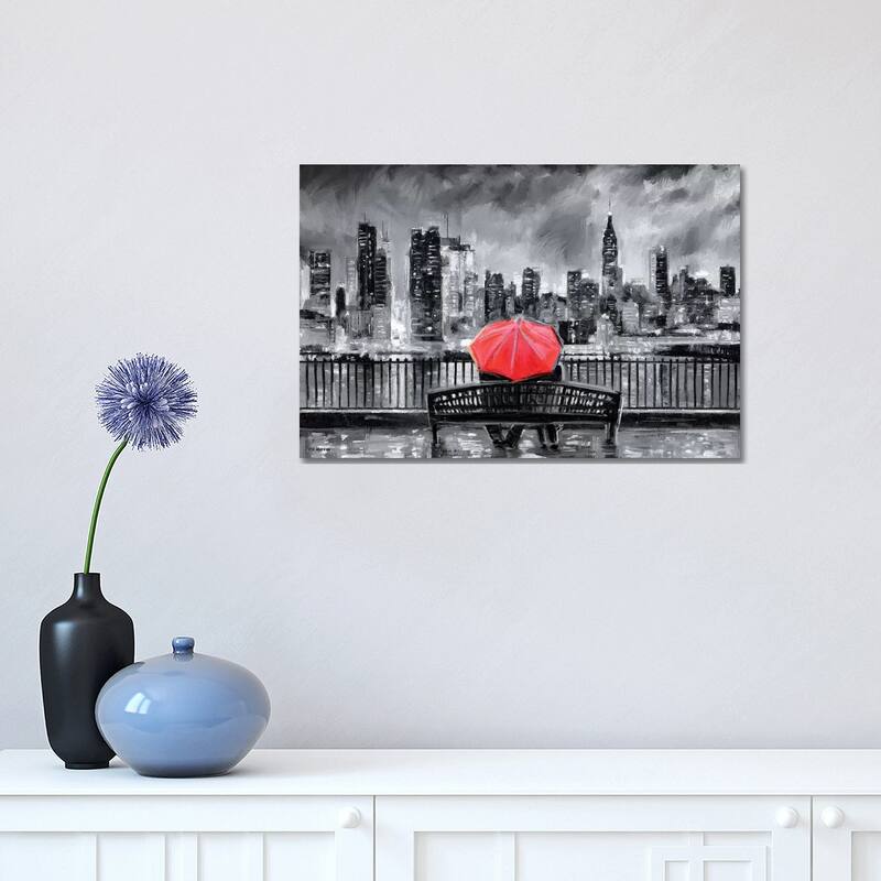 iCanvas "NY In Love In Red" by P.D. Moreno Canvas Print - 12x18x1.5